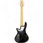 Used Schecter Guitar Research Stiletto Deluxe 4 String Black Electric Bass Guitar