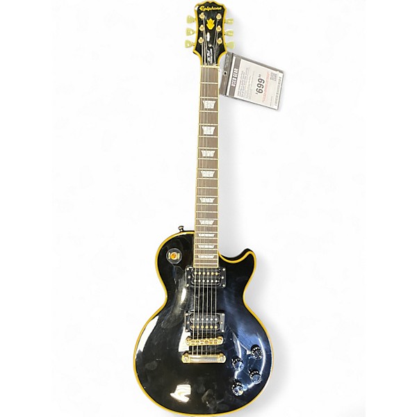 Used Epiphone Les Paul Custom Classic Ebony Solid Body Electric Guitar