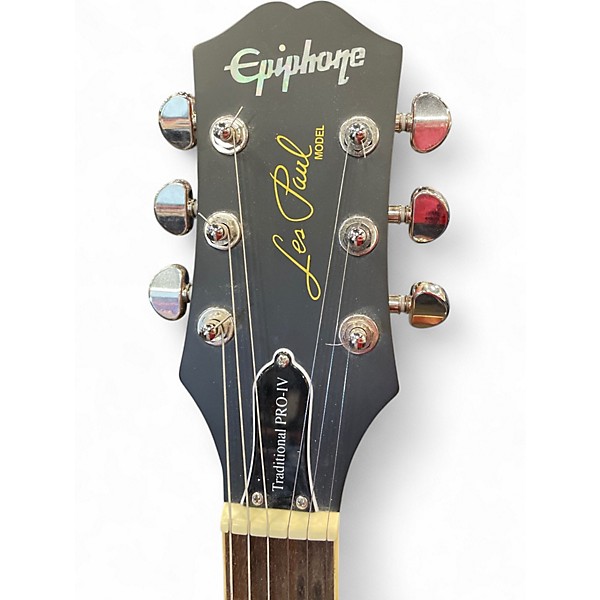 Used Epiphone Les Paul Traditional Pro IV Gold Top Solid Body Electric Guitar