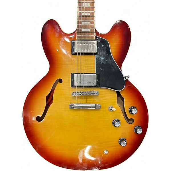Used Epiphone ES335 2 Color Sunburst Hollow Body Electric Guitar