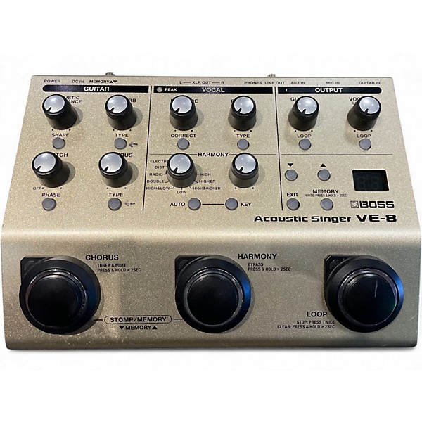 Used BOSS VE8 Acoustic Singer Effect Processor