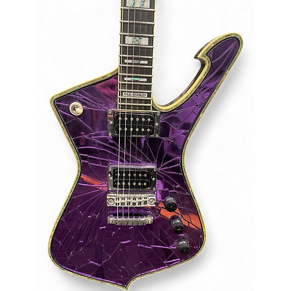 Used Ibanez Paul Stanley Purple Solid Body Electric Guitar