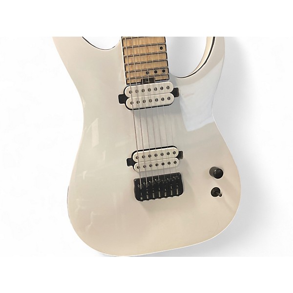 Used Schecter Guitar Research KM-7 MKIII Classic White Solid Body Electric Guitar