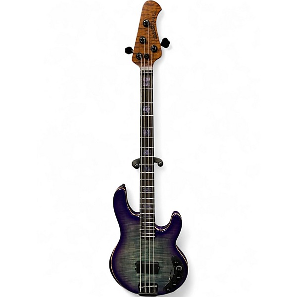 Used Ernie Ball Music Man DARKRAY 4 BFR GRAPES OF WRATH Trans Purple Electric Bass Guitar