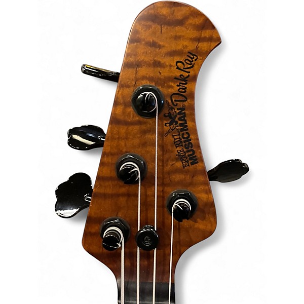 Used Ernie Ball Music Man DARKRAY 4 BFR GRAPES OF WRATH Trans Purple Electric Bass Guitar