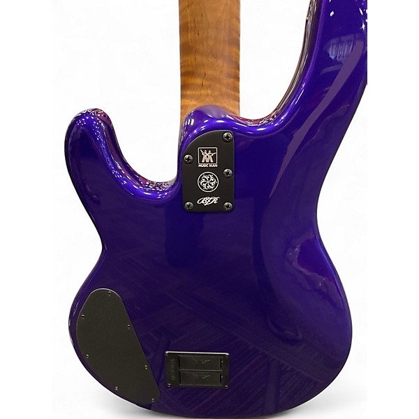Used Ernie Ball Music Man DARKRAY 4 BFR GRAPES OF WRATH Trans Purple Electric Bass Guitar