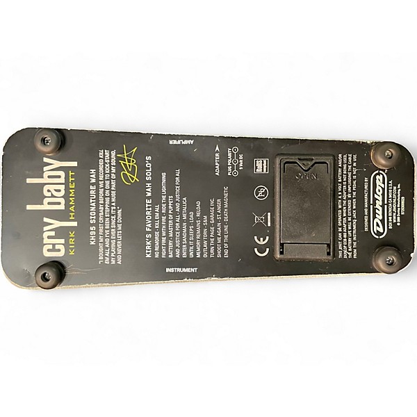 Used Dunlop KH95 Kirk Hammett Signature Cry Baby Wah Effect Pedal