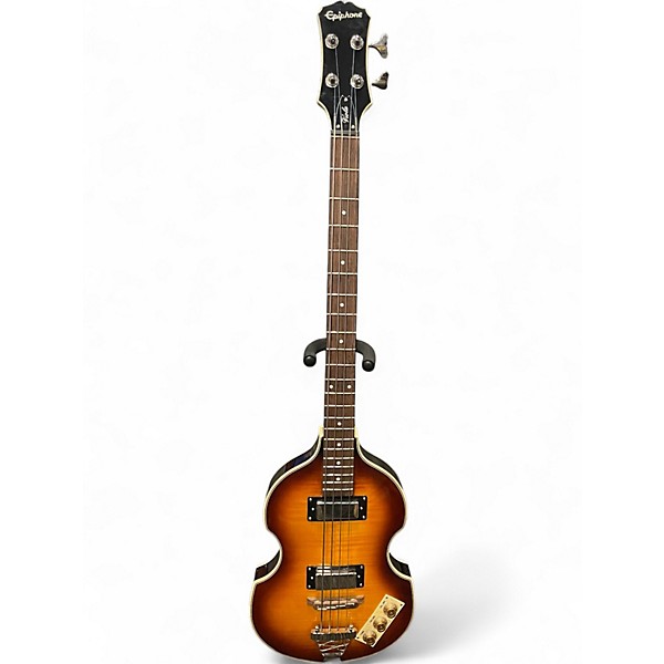 Used Epiphone Viola Sunburst Electric Bass Guitar