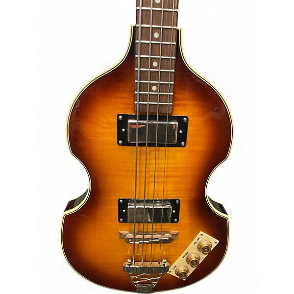 Used Epiphone Viola Sunburst Electric Bass Guitar