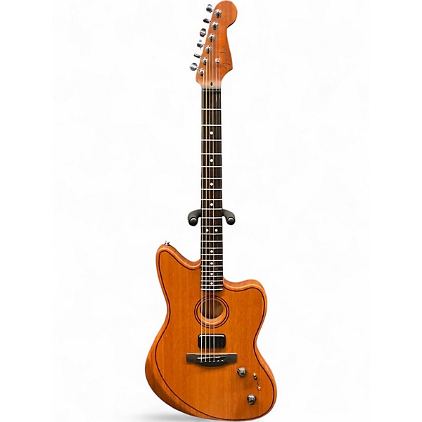 Used Fender American Acoustasonic Jazzmaster Natural Acoustic Electric Guitar