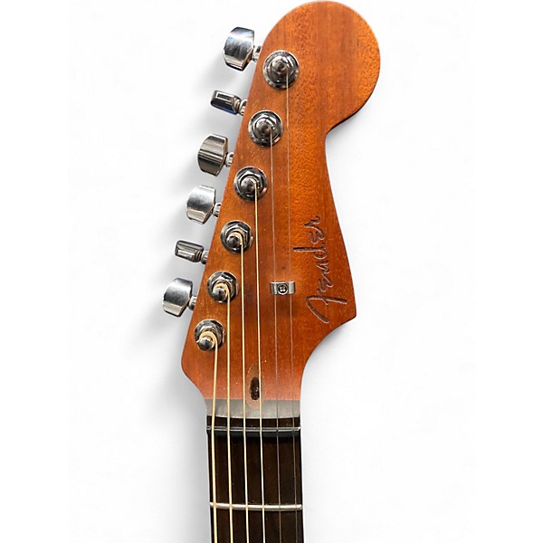 Used Fender American Acoustasonic Jazzmaster Natural Acoustic Electric Guitar