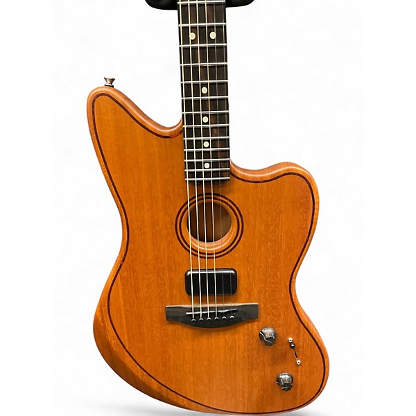 Used Fender American Acoustasonic Jazzmaster Natural Acoustic Electric Guitar