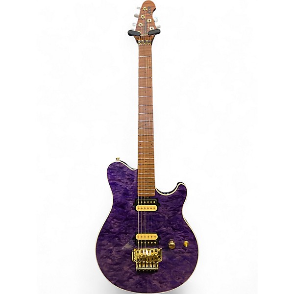 Used Ernie Ball Music Man Axis Super Sport HH Trans Purple Solid Body Electric Guitar