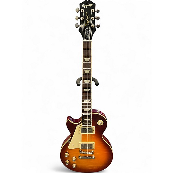 Used Epiphone Les Paul Standard Left Handed Cherry Sunburst Electric Guitar