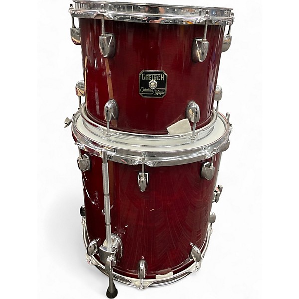 Used Gretsch Drums 3 Piece Catalina Maple Dark Cherry Burst Drum Kit