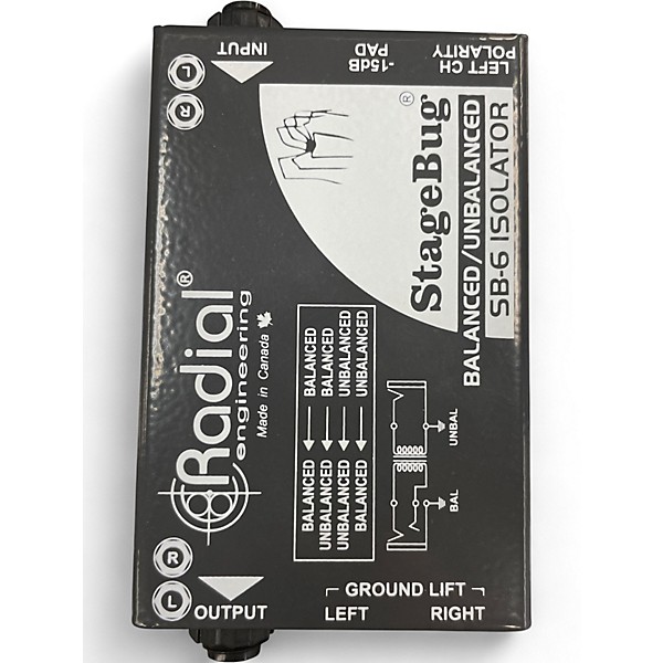 Used Radial Engineering STAGEBUG SB-6 Direct Box