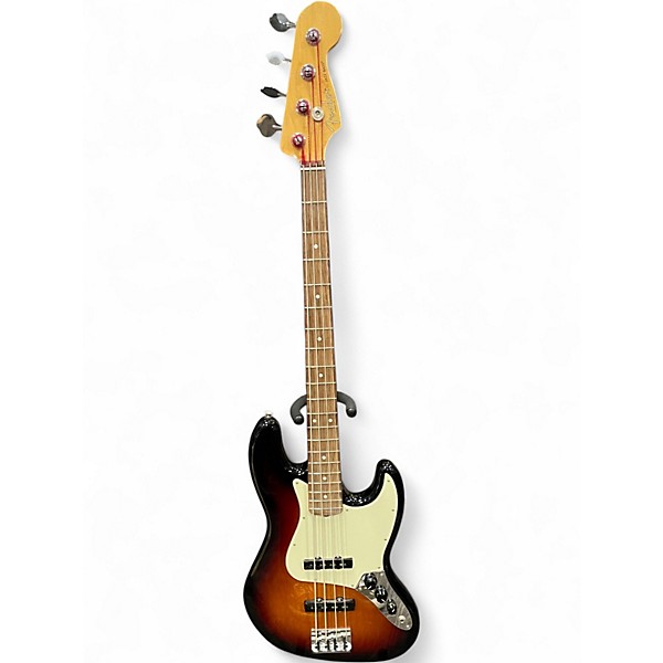 Used Fender American Professional Jazz Bass 2 Tone Sunburst Electric Bass Guitar