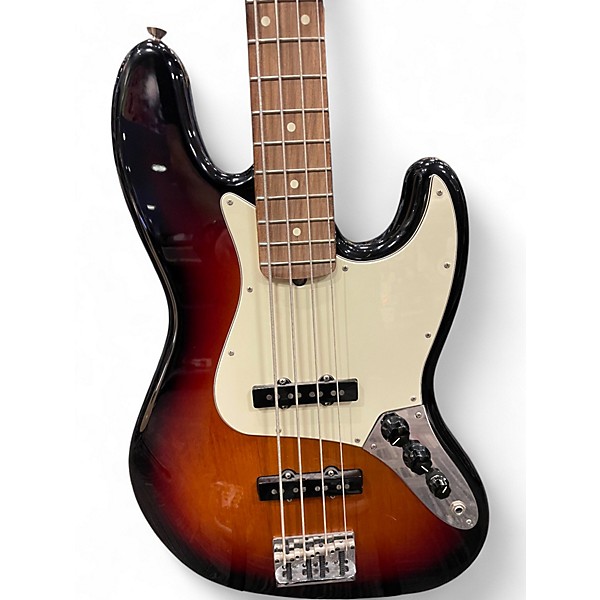 Used Fender American Professional Jazz Bass 2 Tone Sunburst Electric Bass Guitar