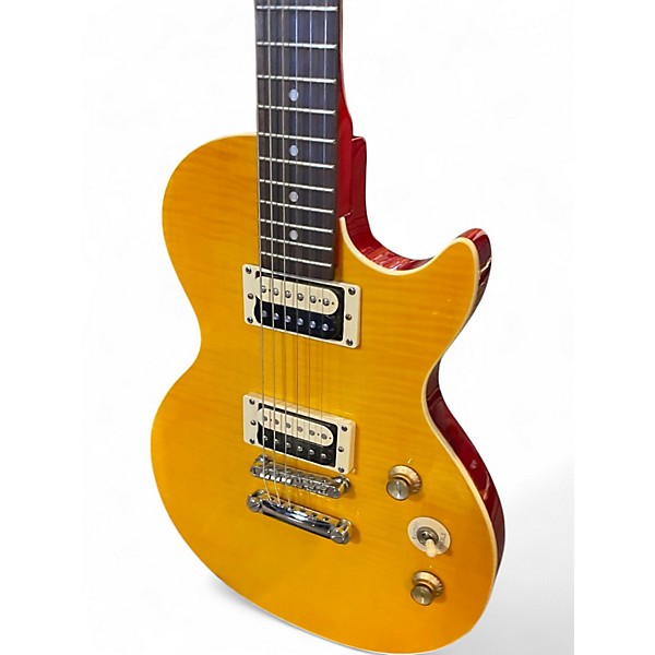Used Epiphone Slash Appetite For Destruction Black and Yellow Solid Body Electric Guitar