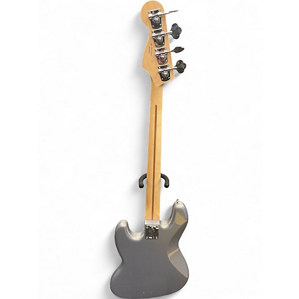 Used Fender Player Jazz Bass Metallic Silver Electric Bass Guitar