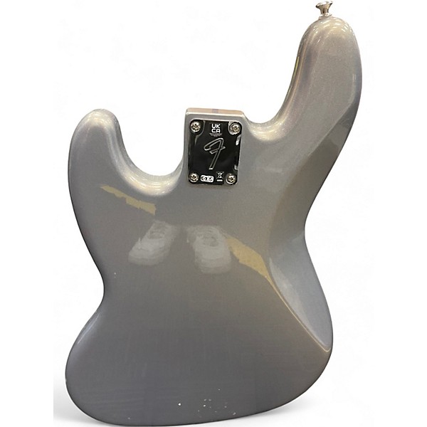 Used Fender Player Jazz Bass Metallic Silver Electric Bass Guitar
