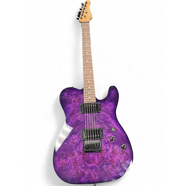 Used Schecter Guitar Research Diamond Series PT Purple Solid Body Electric Guitar