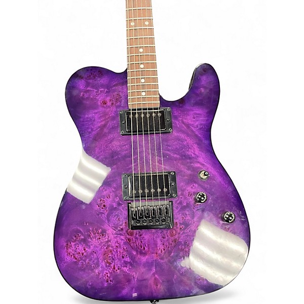 Used Schecter Guitar Research Diamond Series PT Purple Solid Body Electric Guitar