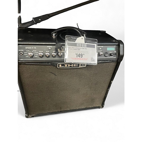 Used Line 6 Spider IV 75W 1x12 Guitar Combo Amp