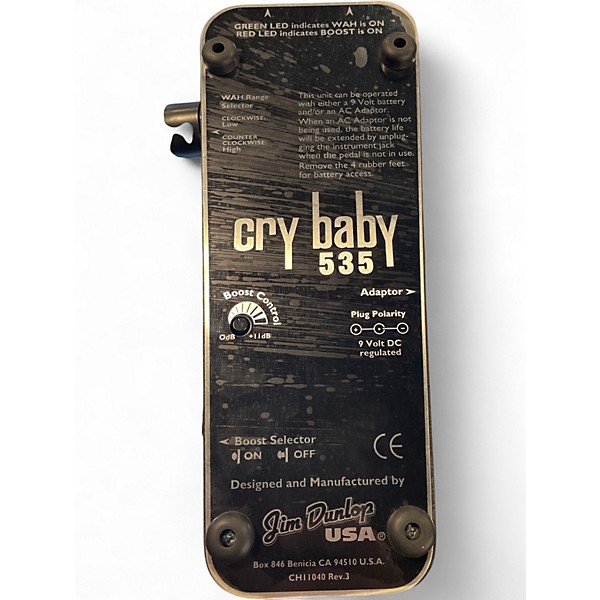 Used Dunlop 535Q Cry Baby Multi-Wah Effect Pedal