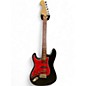 Used 1990s Fender Standard Stratocaster Left Handed Black Electric Guitar thumbnail