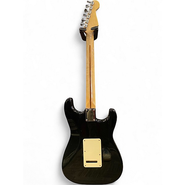 Used 1990s Fender Standard Stratocaster Left Handed Black Electric Guitar