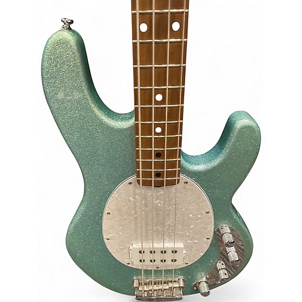 Used Sterling by Music Man Ray34 Blue Electric Bass Guitar