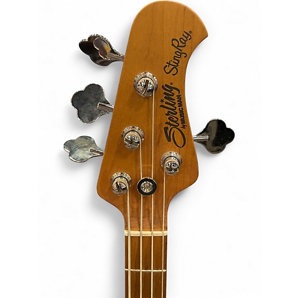 Used Sterling by Music Man Ray34 Blue Electric Bass Guitar
