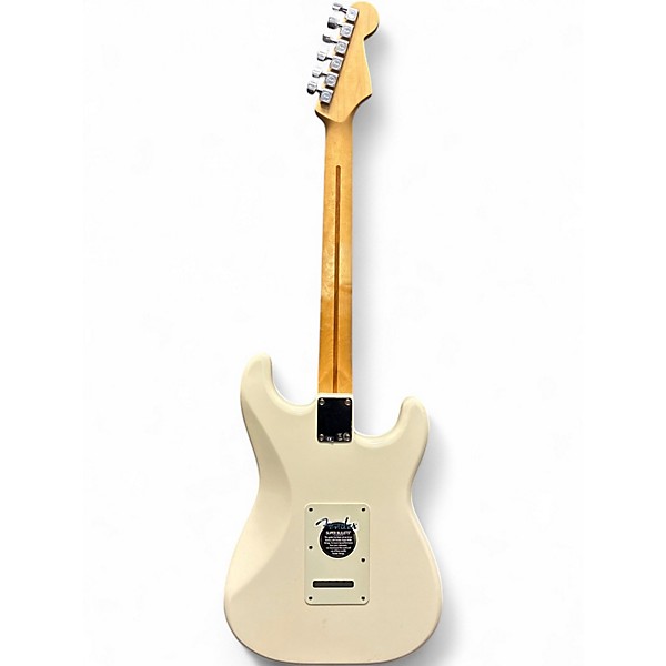 Used Fender American Standard Stratocaster Alpine White Solid Body Electric Guitar
