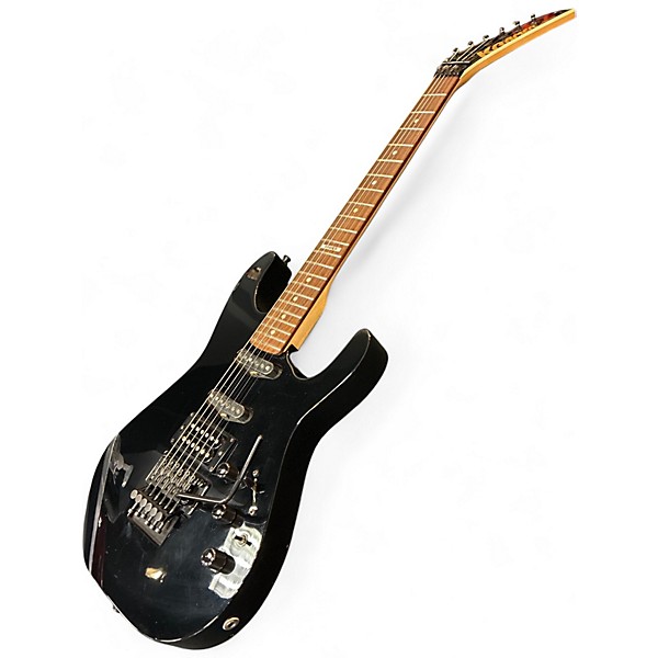 Used 1990s Kramer Pacer II Custom Black Solid Body Electric Guitar