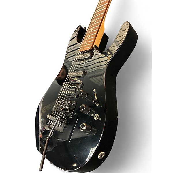 Used 1990s Kramer Pacer II Custom Black Solid Body Electric Guitar