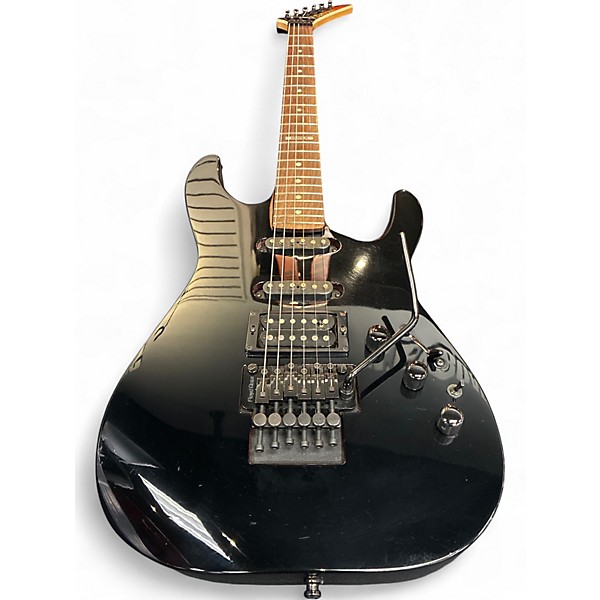 Used 1990s Kramer Pacer II Custom Black Solid Body Electric Guitar