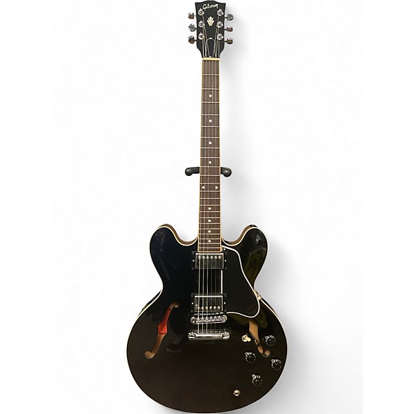 Used Gibson ES335 Dot Reissue Black Hollow Body Electric Guitar
