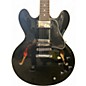 Used Gibson ES335 Dot Reissue Black Hollow Body Electric Guitar
