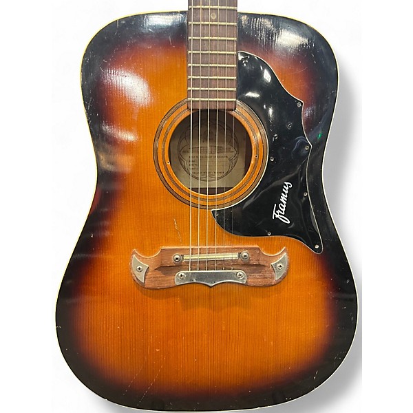 Vintage 1961 Framus TEXAN 2 Tone Sunburst Acoustic Guitar
