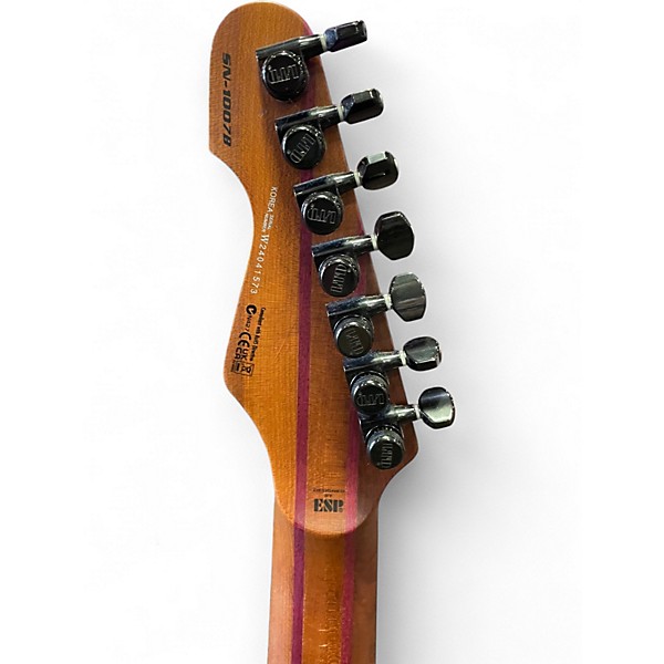 Used 2024 ESP LTD 1007B DELUXE 2 Tone Sunburst Baritone Guitars