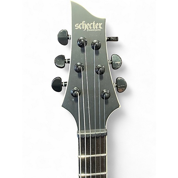 Used Schecter Guitar Research V1 SLS Elite Evil Twin Satin Black Solid Body Electric Guitar