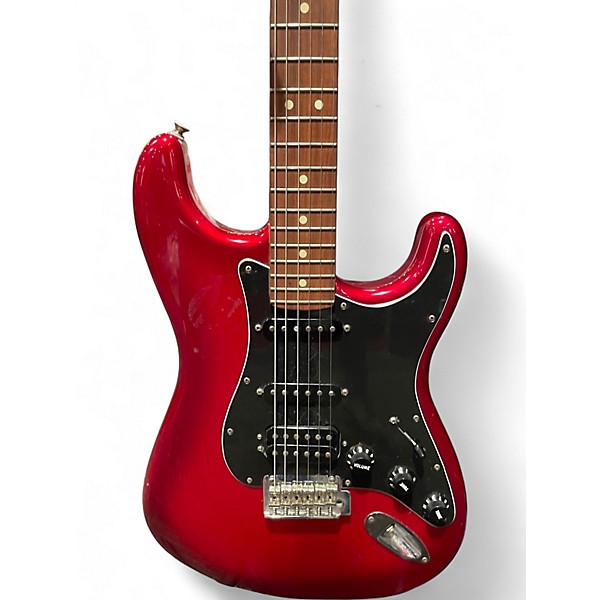 Used Fender Player Stratocaster HSS Candy Apple Red Metallic Solid Body Electric Guitar