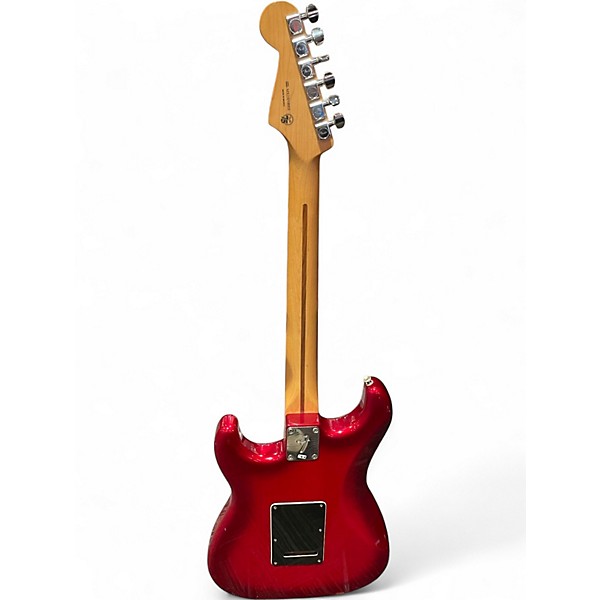 Used Fender Player Stratocaster HSS Candy Apple Red Metallic Solid Body Electric Guitar