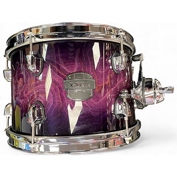 Used Mapex 5 Piece Saturn VI Trans Purple Drum Kit