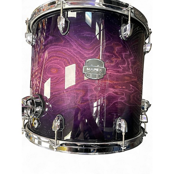 Used Mapex 5 Piece Saturn VI Trans Purple Drum Kit