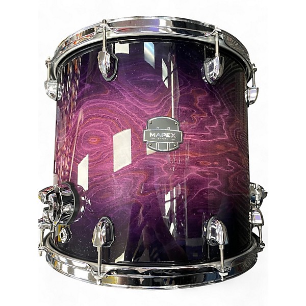 Used Mapex 5 Piece Saturn VI Trans Purple Drum Kit