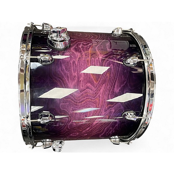 Used Mapex 5 Piece Saturn VI Trans Purple Drum Kit