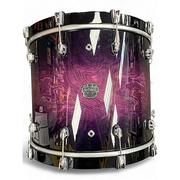 Used Mapex 5 Piece Saturn VI Trans Purple Drum Kit