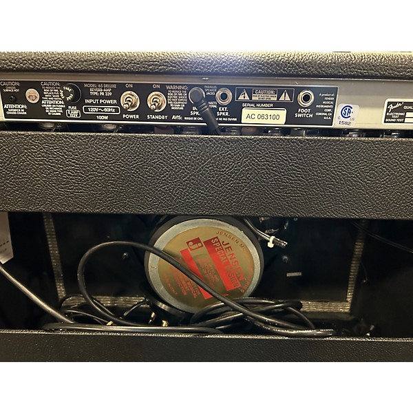 Used Fender 1965 Reissue Deluxe Reverb 22W Tube Guitar Combo Amp